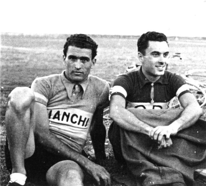 1945, Alfredo Martini e Ubaldo Pugnaloni al Velodromo Appio di Roma